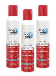 Cool & Cool Disinfectant Multi Purpose Spray, 3 Cans x 300ml