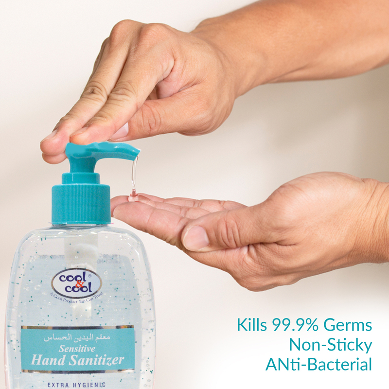 Cool & Cool Sensitive Hand Sanitizer Gel, 250ml