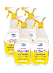 Cool & Cool Disinfectant Toilet Spray, 750ml, 4 Pieces, Yellow