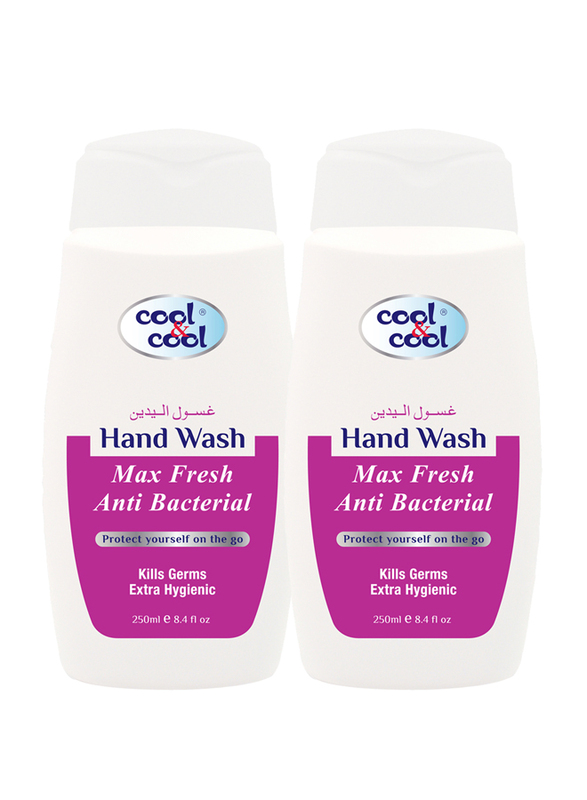 Cool & Cool Max Fresh Anti-Bacterial Hand Wash, 250ml, 2 Pieces