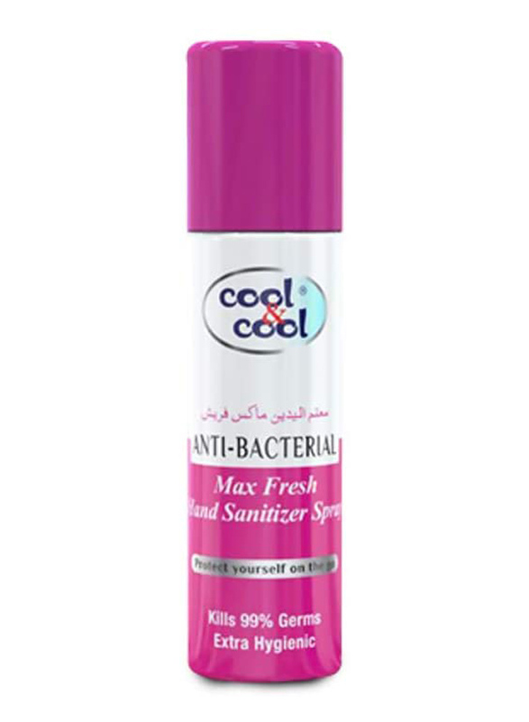 Cool & Cool Max Fresh Hand Sanitizer Spray, 60ml, 6 Pieces