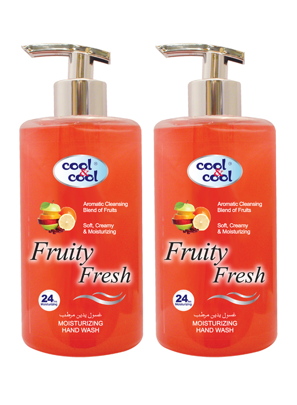 Cool & Cool Fruity Fresh Hand Wash, 500ml, 2 Pieces