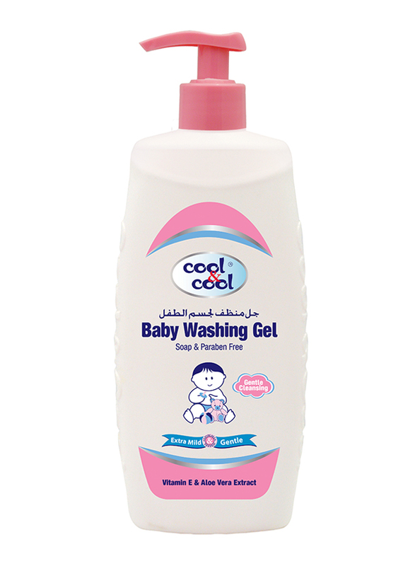Cool & Cool 500ml Washing Gel for Babies, Pink