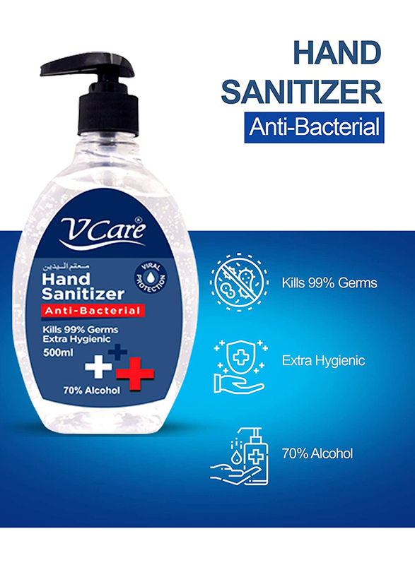 V Care 70% Alcohol Hand Sanitizer Gel, 500ml
