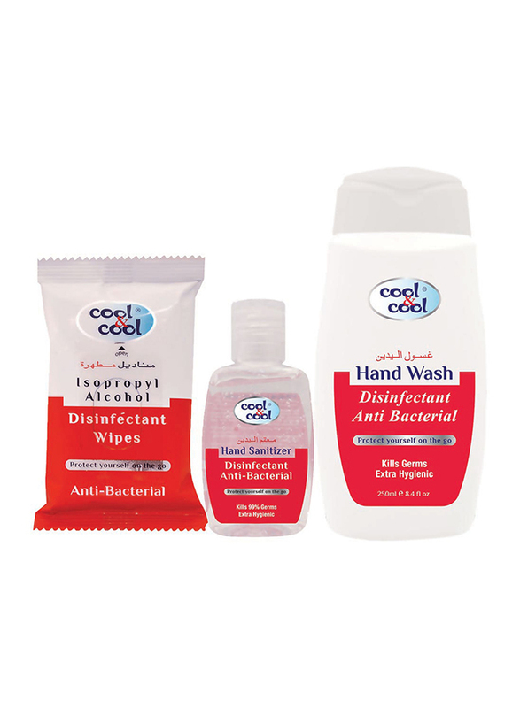 Cool & Cool Disinfectant and Anti-Bacterial Hygiene Box, 3 Pieces