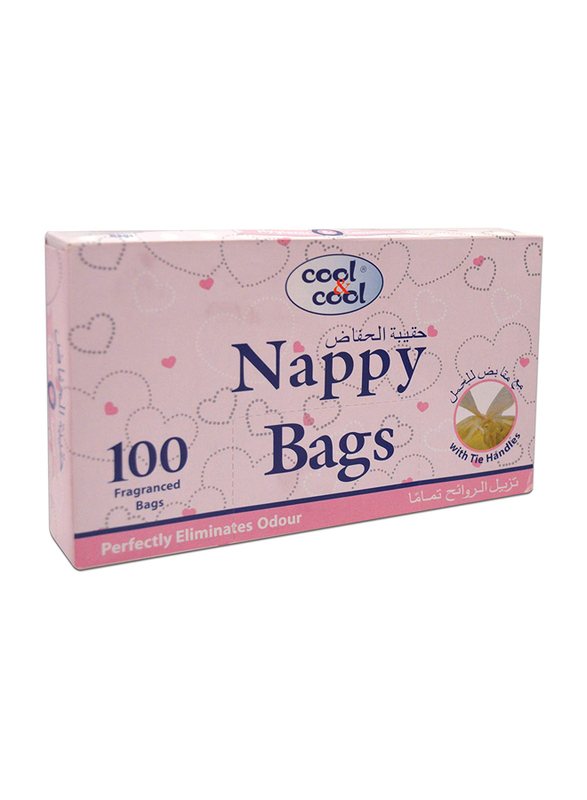 Cool & Cool 2-Pieces Nappy Bags Set for Baby, Nappy Bags 100 Sheets N110, Baby Wipes 25 Sheets B2062