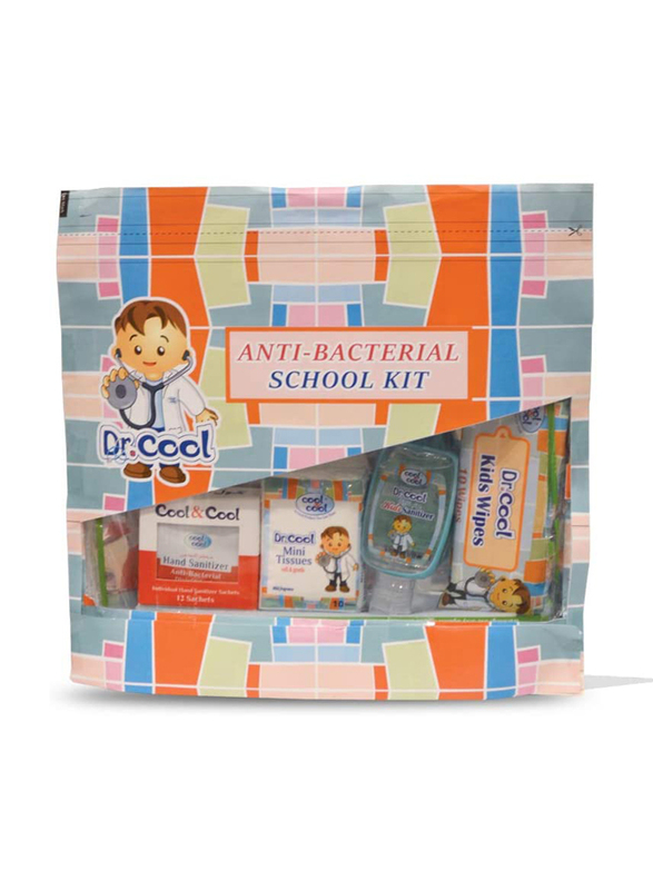 Cool & Cool DR. Cool Anti-Bacterial School First Aid Kit, Multicolour