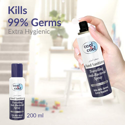 Cool & Cool Travelling Hand Sanitizer Spray, 200ml, 6 Pieces