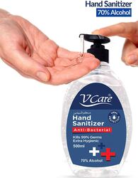 V Care Anti-Bacterial Hand Sanitizer, 500ml, 6 Pieces