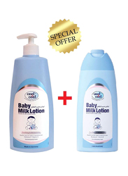Cool & Cool 2-Pieces Baby Milk Lotion, 500ml + 250ml