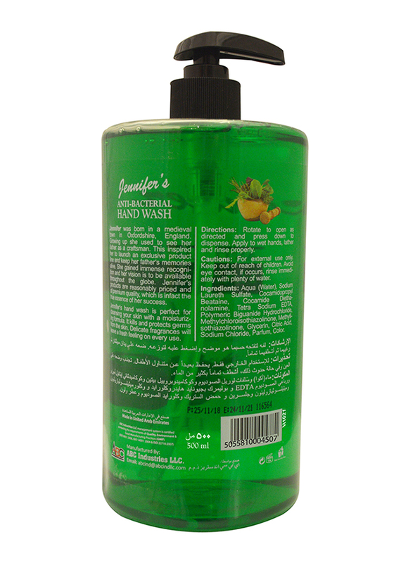 Jennifer's Herbal, Aqua & Cocktail Hand Wash, 500ml, 3 Pieces