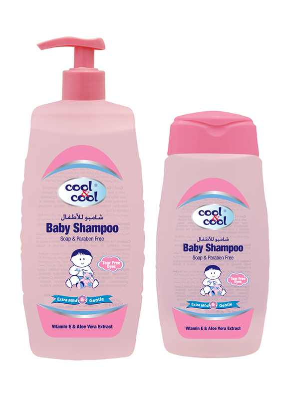 Cool & Cool 2-Pieces Baby Shampoo, 500ml + 250ml