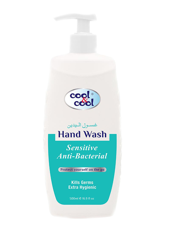 Cool & Cool Sensitive Anti-Bacterial Hand Wash, 500ml