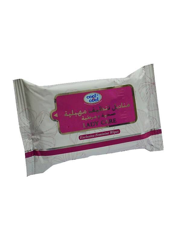

Cool & Cool Lady Care Wipes, Resalable Embossed, 20 Sheets
