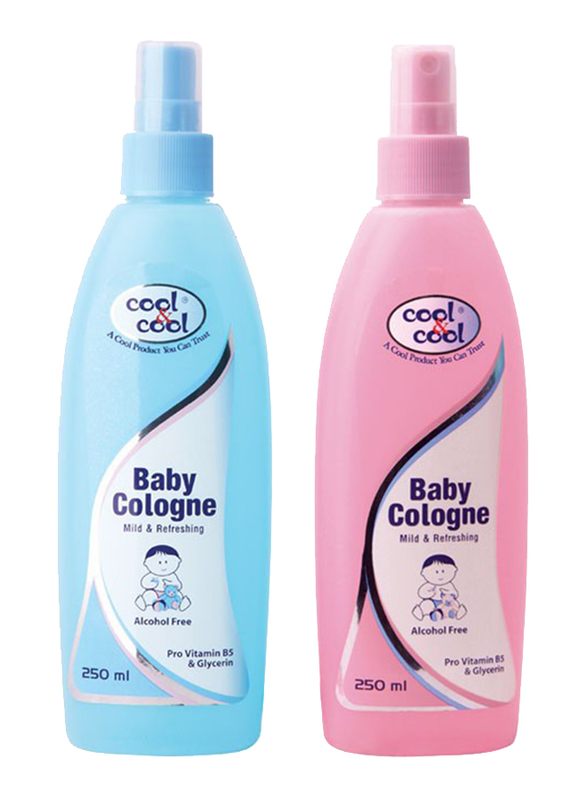 Cool & Cool 250ml Lily Cologne for Babies, Blue/Pink
