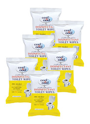 Cool & Cool  Disinfectant Toilet Wipes, 6 Pack x 20 Sheets