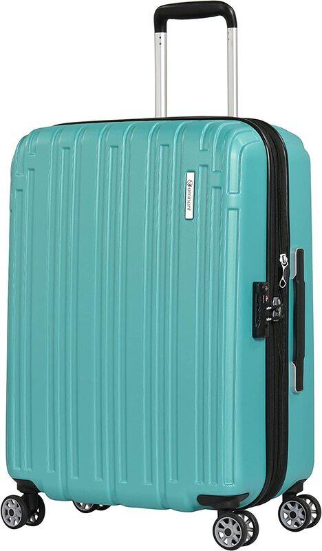 

Eminent Hard Case Travel Bag Makrolon Polycarbonate Luggage Trolley Lightweight Expandable Zipper Suitcase 4 Quiet Wheels With TSA Lock KG82 Turquoise