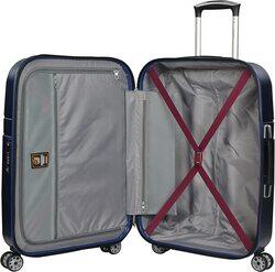 Eminent Hard Case Trolley Luggage Set of 3 Makrolon Polycarbonate Super Lightweight Anti Scratch Suitcases 4 Quiet Double Wheels TSA Lock KF91 Aqua Blue