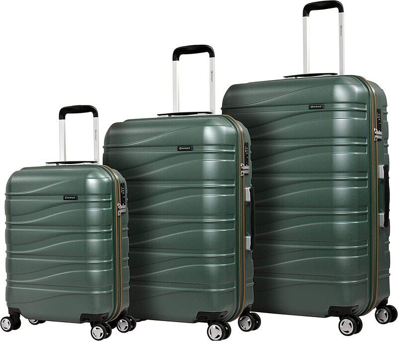 Eminent Makrolon Polycarbonate Lightweight Glamorous Hard Case Luggage with 4 Quiet Double Spinner Wheels and TSA Approved Lock KJ95 Mallard Green