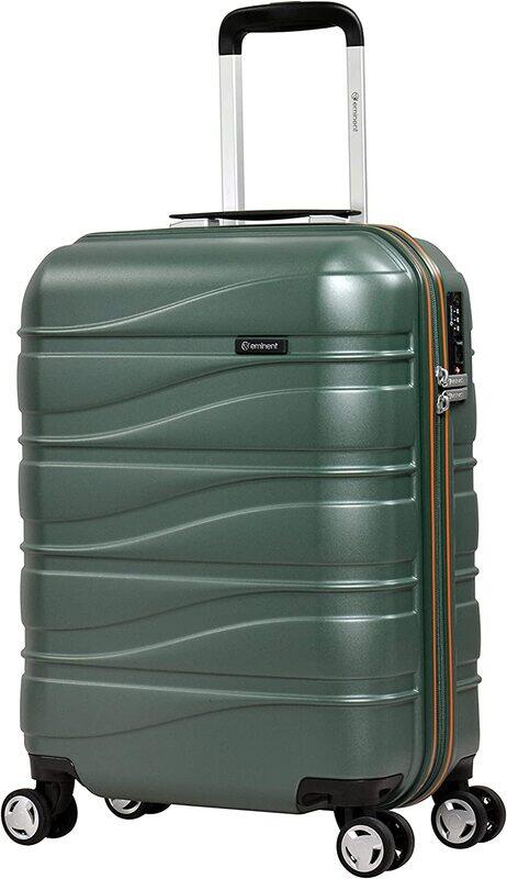 Eminent Makrolon Polycarbonate Lightweight Glamorous Hard Case Luggage with 4 Quiet Double Spinner Wheels and TSA Approved Lock KJ95 Mallard Green