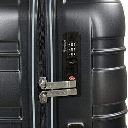 Eminent Makrolon Polycarbonate Lightweight Glamorous Hard Case Luggage with 4 Quiet Double Spinner Wheels and TSA Approved Lock KJ95 Carbon Grey