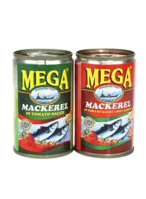 

Mega Mackerel Assorted Tomato Sauce, 2 x 155g