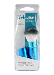 Xcluzive Retractable Powder Cosmetic Brush, Blue/White