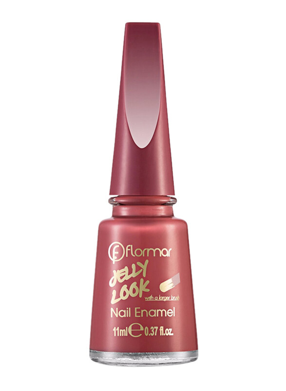 

Flormar Jelly Look Nail Enamel, 11ml, Jl06 Amarath, Brown