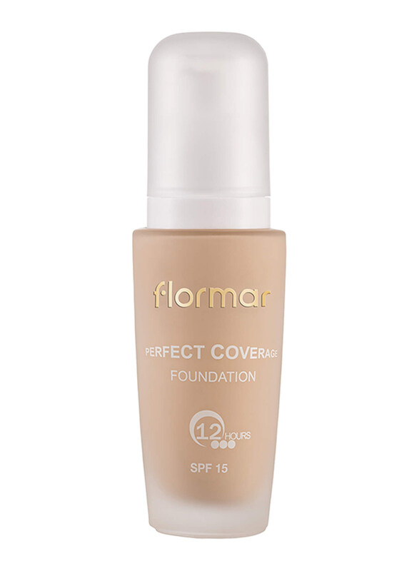 

Flormar Perfect Coverage 100 Foundation, Light Ivory, Beige