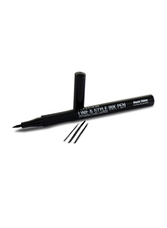 Prestige Line And Style Ink Pen Eyeliner, Black Shine