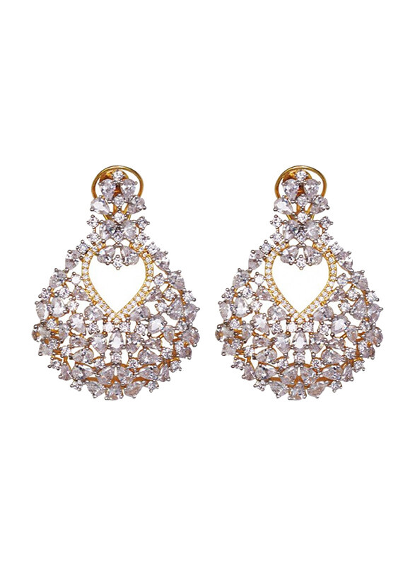 

Glam Jewelz Glam Jewels Diva's Dream Dangle Earrings for Women, Gold