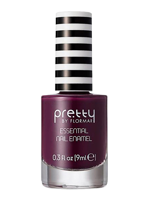 Pretty By Flormar Essential Nail Enamel, 9ml, 019 Poetic Purple