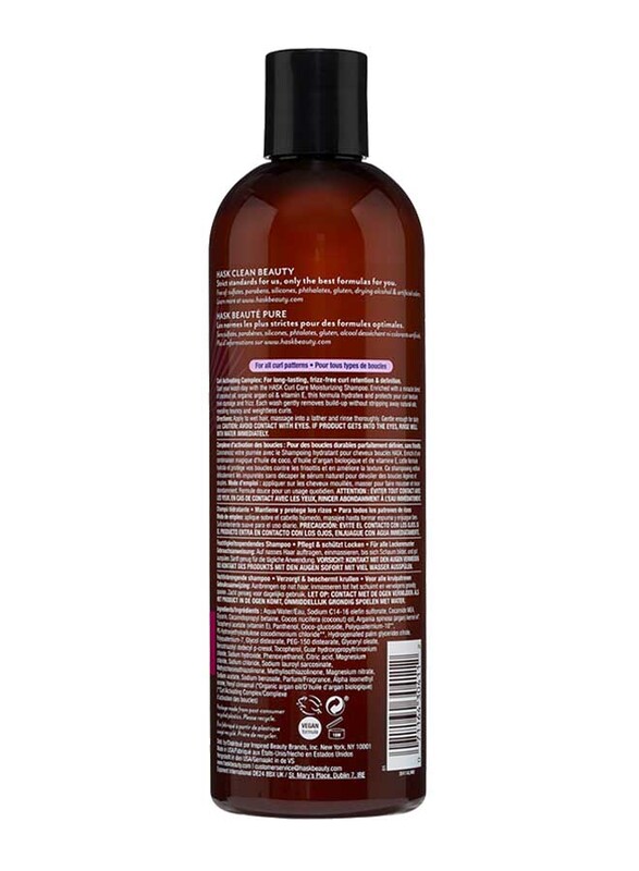 Hask Curl Care Moisturizing Shampoo for Curly Hair, 355ml