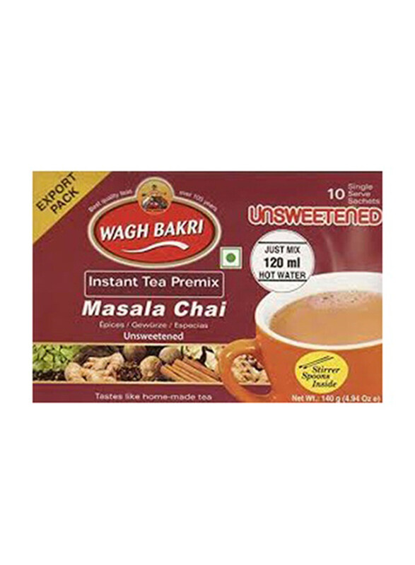 

Wagh Bakri Unsweetened Masala Instant Tea Premix, 10 Sachets x 140g