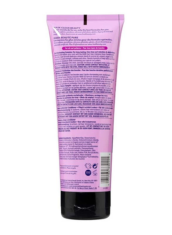 Hask Curl Care Intensive Deep Conditioner for Curly Hair, 198ml