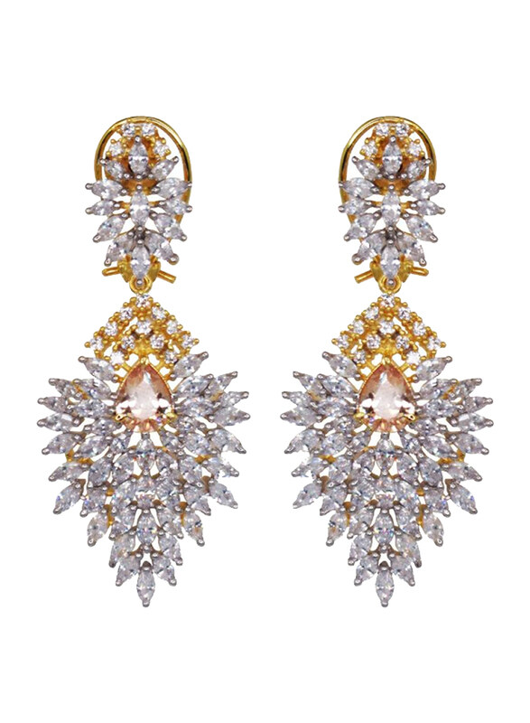 

Glam Jewelz Glam Jewels The Delicate Leaf Dangle Earrings for Women, Yellow