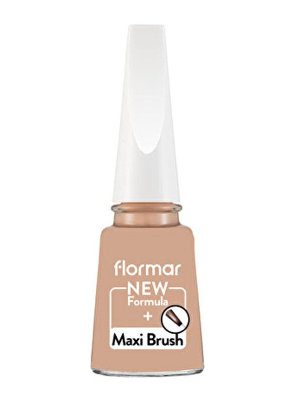 

Flormar Classic Nail Enamel with Maxi Brush, 079 Beige Desert, Beige