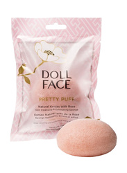 Doll Face Pretty Puff Konjac Sponge, Rose