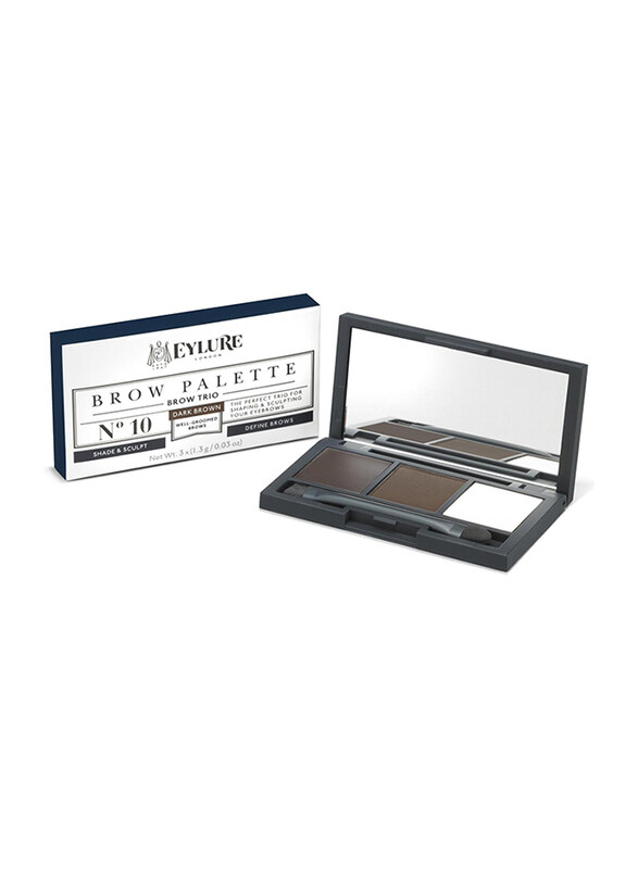 

Eylure Brow Pallete, 3.9gm, No 10 Dark Brown, Brown