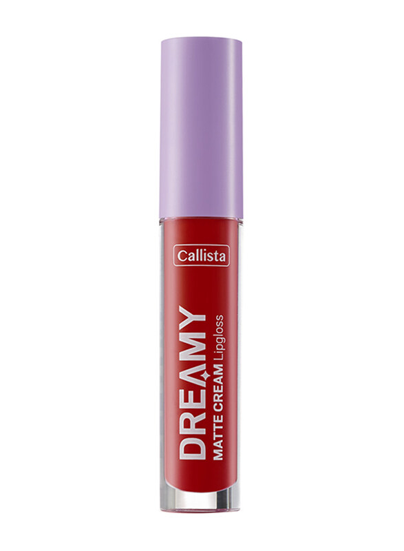 

Callista Dreamy Matte Cream Lipgloss, 204 Hot Girl Check, Red