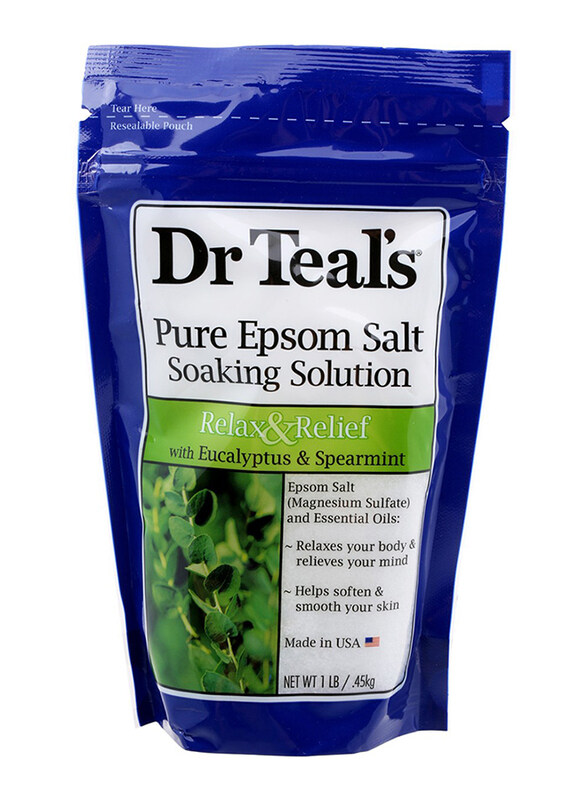 

Dr Teal's Eucalyptus & Spearmint Epsom Bath Salt, 450gm