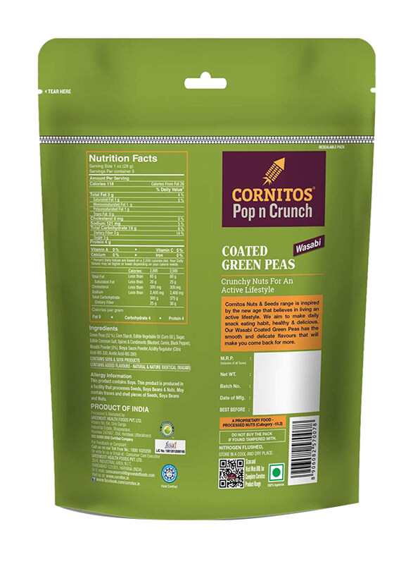 

Cornitos Coated Green Peas Wasabi, 150g