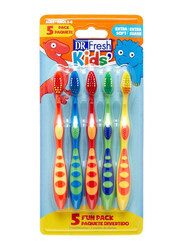Dr. Fresh 5-Pieces Kids Mix Blister Toothbrush