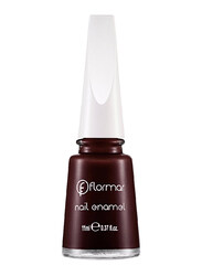 Flormar Nail Enamel, 11ml, 306 Lost In Bordeaux Bright, Brown