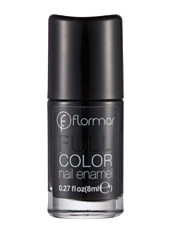 

Flormar Full Colour Nail Enamel, FC32 Victory Of Black, Black