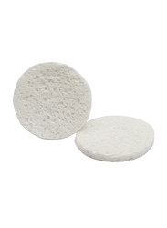 Xcluzive 2 Pieces Cellulose Sponges Round, White