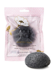 Doll Face Pretty Puff Konjac Sponge, Bamboo Charcoal