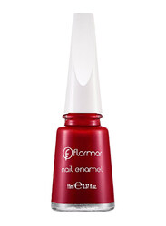 Flormar Nail Enamel, 11ml, 128 Bordeaux Red Scream, Red