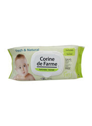 Corine De Farme 56 Sachets Fresh & Natural Baby Wipes with lid for kids