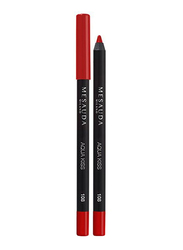 Mesauda Aqua Kiss Waterproof Lip Pencil, 108 L’amour, Red